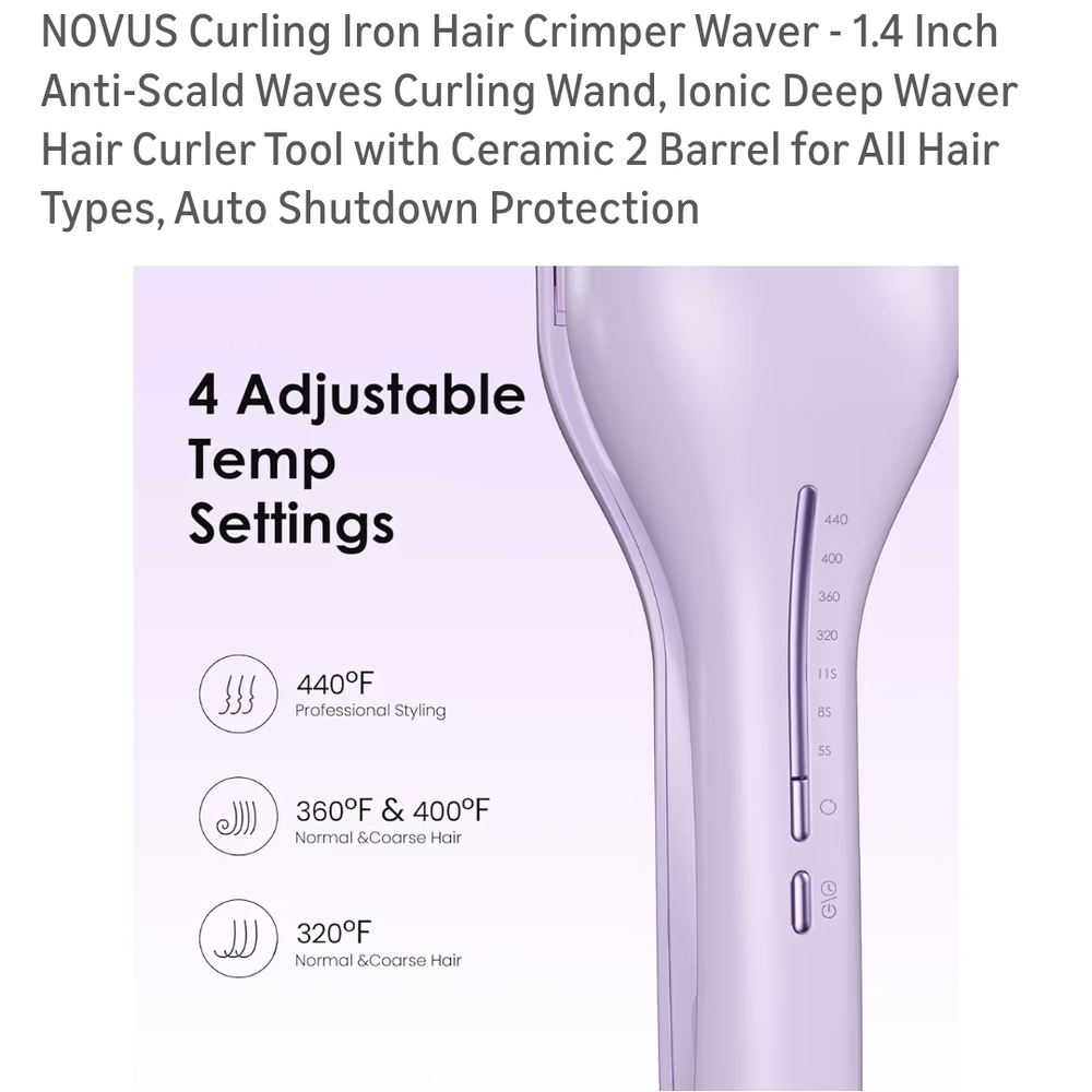 Purple Hair Curler for Women - Picture 3 of 5